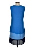 BCBGMAXAZRIA 100% Polyester Color Block Blue Casual Dress Size 4 - photo 2