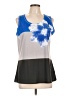 Christopher & Banks 100% Polyester Blue Sleeveless Top Size L - photo 1