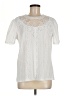 Unbranded 100% Polyester Ivory Short Sleeve Blouse Size M - photo 1