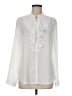 Express 100% Polyester Ivory Long Sleeve Blouse Size M - photo 1