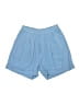 Sleeper 100% Linen Solid Blue Shorts Size S - photo 1