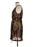 Walter Animal Print Brown Cocktail Dress Size L - photo 5