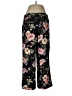 Express 100% Polyester Floral Black Casual Pants Size M - photo 1
