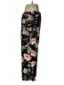 Express 100% Polyester Floral Black Casual Pants Size M - photo 4