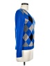 J.Crew Argyle Blue Wool Pullover Sweater Size M - photo 4