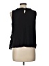 Elle 100% Polyester Black Sleeveless Blouse Size L - photo 2