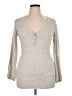 Vertigo Paris Gray Long Sleeve Henley Size XL - photo 1