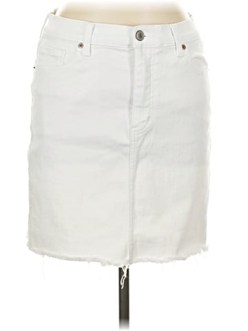 Cosmic Blue Love Denim Skirt (view 1)