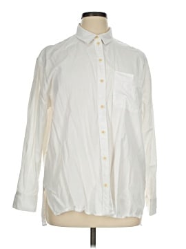 Madewell White Oversized Ex-Boyfriend Shirt (view 1)