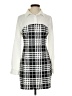 Unbranded 100% Polyester Houndstooth White Casual Dress Size S - photo 1