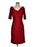 AK Anne Klein Solid Red Cocktail Dress Size S - photo 1