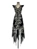 BCBGMAXAZRIA 100% Polyester Black Cocktail Dress Size 0 - photo 1