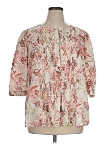 CALVIN KLEIN JEANS 3/4 Sleeve Blouse (view 1)