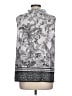 Talbots 100% Cotton Gray Sleeveless Blouse Size L - photo 2