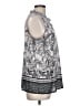 Talbots 100% Cotton Gray Sleeveless Blouse Size L - photo 4