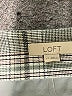 Ann Taylor LOFT Plaid Gray Casual Skirt Size 12 - photo 4