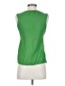 Max Studio 100% Linen Green Sleeveless T-Shirt Size XS - photo 2