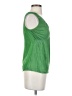 Max Studio 100% Linen Green Sleeveless T-Shirt Size XS - photo 4