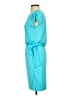 Boston Proper Solid Teal Casual Dress Size XS - photo 5