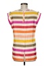 The Limited 100% Polyester Stripes Orange Sleeveless Blouse Size M - photo 2