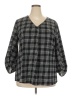 Bebonnie 100% Polyester Black 3/4 Sleeve Blouse Size XXL - photo 1