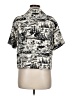 Eliane Rose Print Ivory Short Sleeve Blouse Size M - photo 2