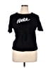 Bebe Black Short Sleeve Top Size XL - photo 1