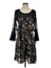 Unbranded 100% Polyester Floral Black Cocktail Dress Size S - photo 1