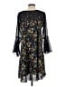 Unbranded 100% Polyester Floral Black Cocktail Dress Size S - photo 2
