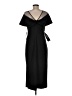JS Collections Solid Black Cocktail Dress Size 6 - photo 2