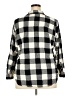 Universal Thread Checkered-gingham Black Long Sleeve Button-Down Shirt Size XXL - photo 2
