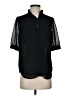 Ann Taylor 100% Polyester Black Short Sleeve Blouse Size S - photo 1