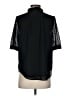 Ann Taylor 100% Polyester Black Short Sleeve Blouse Size S - photo 2