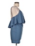 Symphony Solid Blue Cocktail Dress Size L - photo 4
