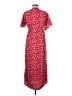Vero Moda 100% Polyester Red Casual Dress Size M - photo 2