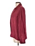 Free Assembly 100% Polyester Polka Dots Burgundy Long Sleeve Blouse Size L - photo 5