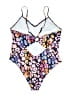 Unbranded Print Blue One Piece Swimsuit Size XL - photo 2