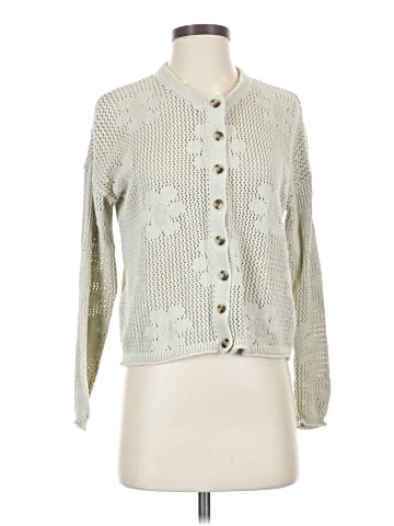 Madewell Floral Open-Stitch Cardigan Sweater (view 1)