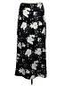 Topshop 100% Polyester Floral Black Casual Skirt Size 6 - photo 1
