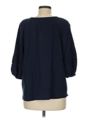 Caslon 3/4 Sleeve Blouse (view 2)