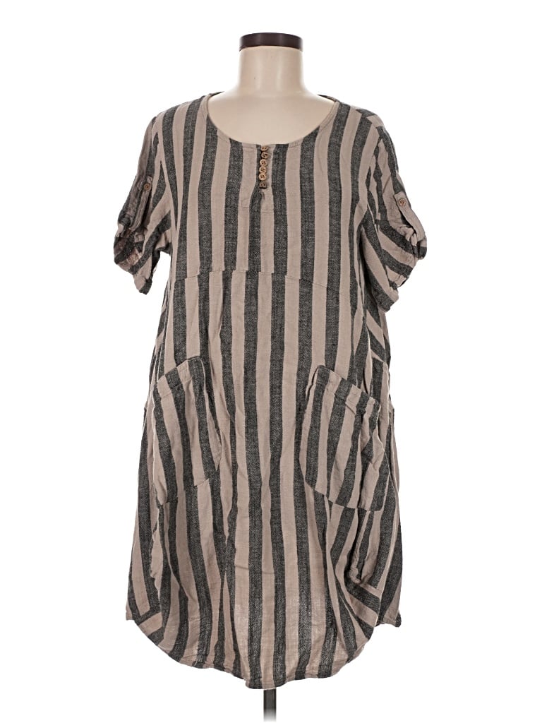 Pre-owned Unbranded Casual Dress In Gray