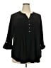 Cocomo Black 3/4 Sleeve Blouse Size 2X - photo 1