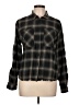 RD Style 100% Cotton Plaid Black Long Sleeve Button-Down Shirt Size L - photo 1