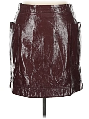 Maeve by Anthropologie Faux Leather Skirt (view 1)