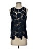 Anthropologie 100% Polyester Blue Sleeveless Blouse Size XS - photo 1