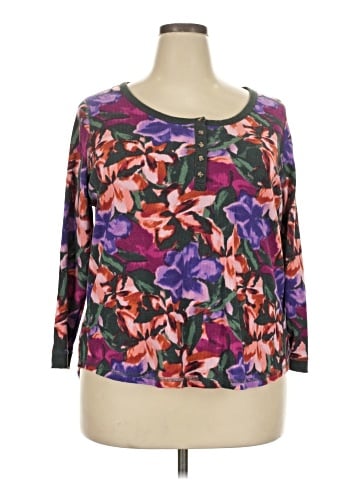 Terra & Sky 3/4 Sleeve Top (view 1)