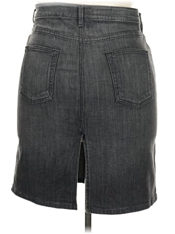 Garnet Hill Denim Skirt (view 2)