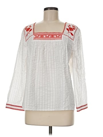 J.Crew Factory Store 3/4 Sleeve Blouse (view 1)