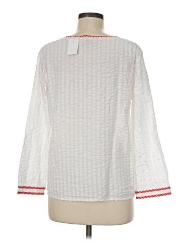 J.Crew Factory Store 3/4 Sleeve Blouse (view 2)