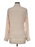 Express 100% Polyester Tan Long Sleeve Polo Size M - photo 2